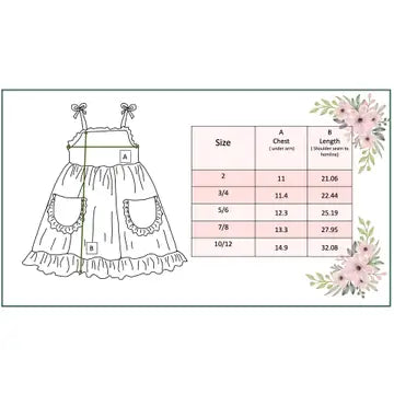 Girls Pink Blue Summer Floral Panel Tie Dress