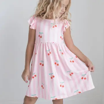 Cherry Spring Summer Twirl Dress