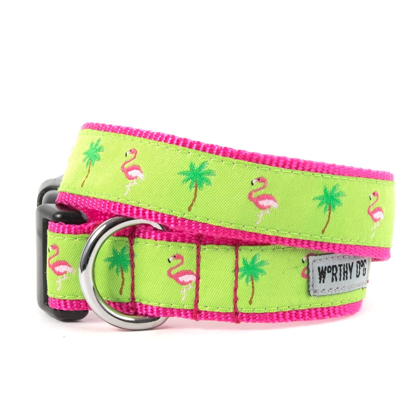 The Worthy Dog - Flamingos Collar