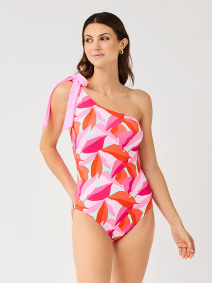 Mia One Piece Swimsuit | Bali Bloom Pink