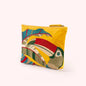 Mid Sized Embroidered Zip Pouch - Tropical Toucan