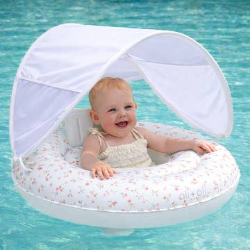 Ali+Oli Baby Swim Seat with Sun Canopy (Bloom)